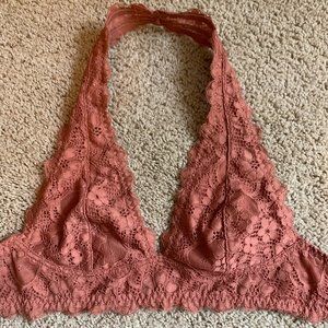 Dark Pink Lace Free People Bralette